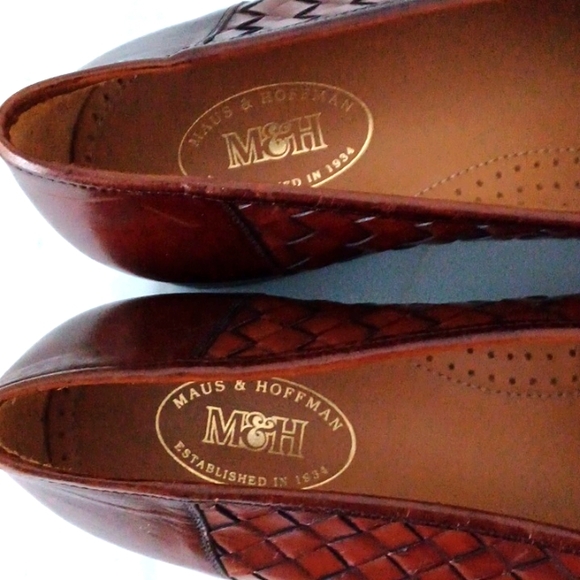 Bottega Veneta style MAUS & HOFFMAN Woven Bit Slip-Ons. Size 12 - Picture 3 of 7